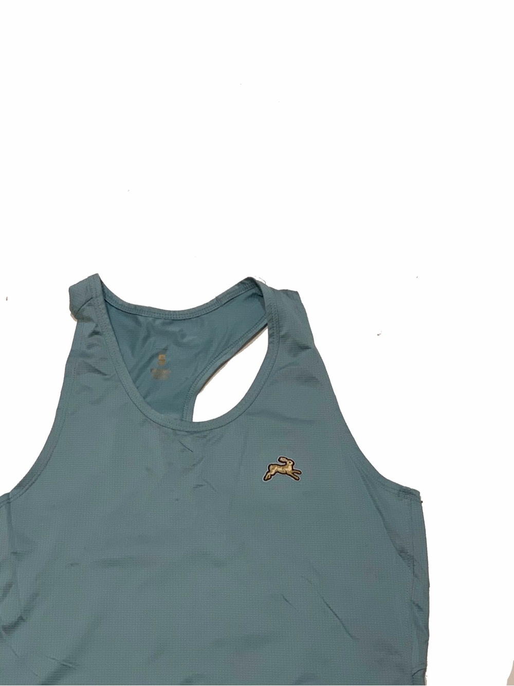 Tracksmith Teal Racerback Performance Tank - Picture 2 of 5
